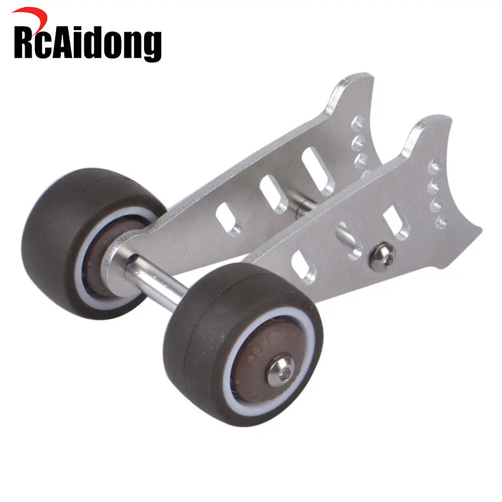 Barra Con Ruote In Alluminio Per Tamiya Cw01 Lunchbox Midnight Pumpkin Grasshopper Hornet (Doppia Ruota)