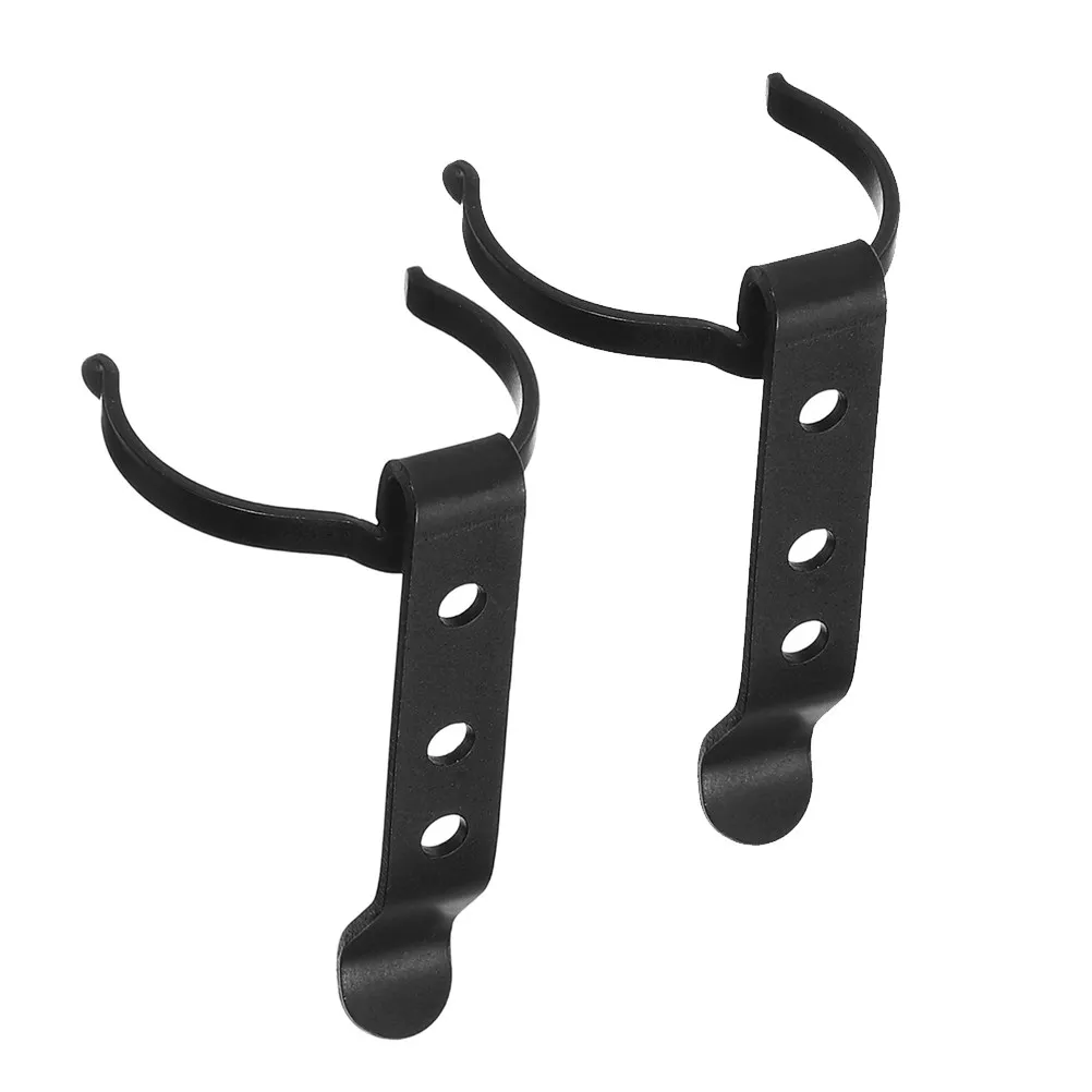 2Pcs 야외 손전등 벨트 홀더 금속 허리 클립 하이킹 캠핑 사이클링을위한 헤비 듀티 안정적인 마운트 유니버설 손전등