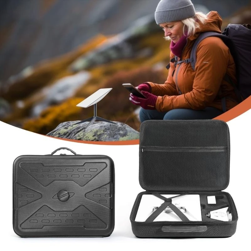 T3EE Durability Storage Box for StarlinkMini Dish Equipment Storage Bag Holder Offering Superior Protections and Portability