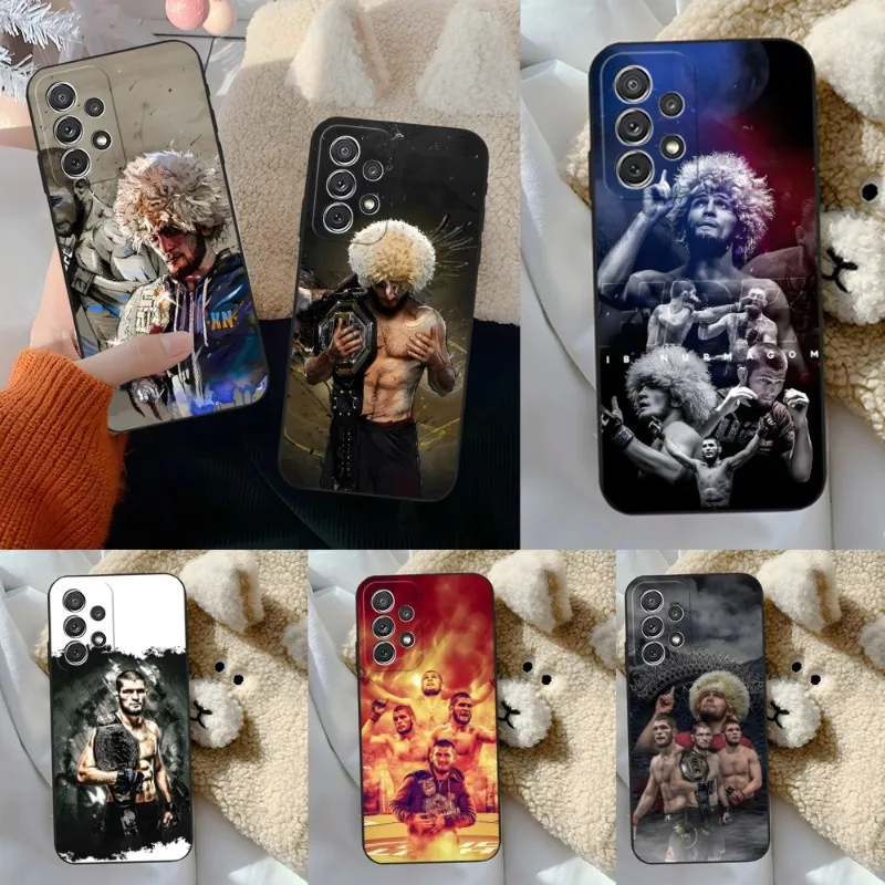 Custodia Per Telefono Khabib Nurmagomedov Per Samsung Galaxy S21 S20 S30 S23 S22 Ultra Fe S10 S8 S9 Note 20 10 Pro Plus Cover Posteriore