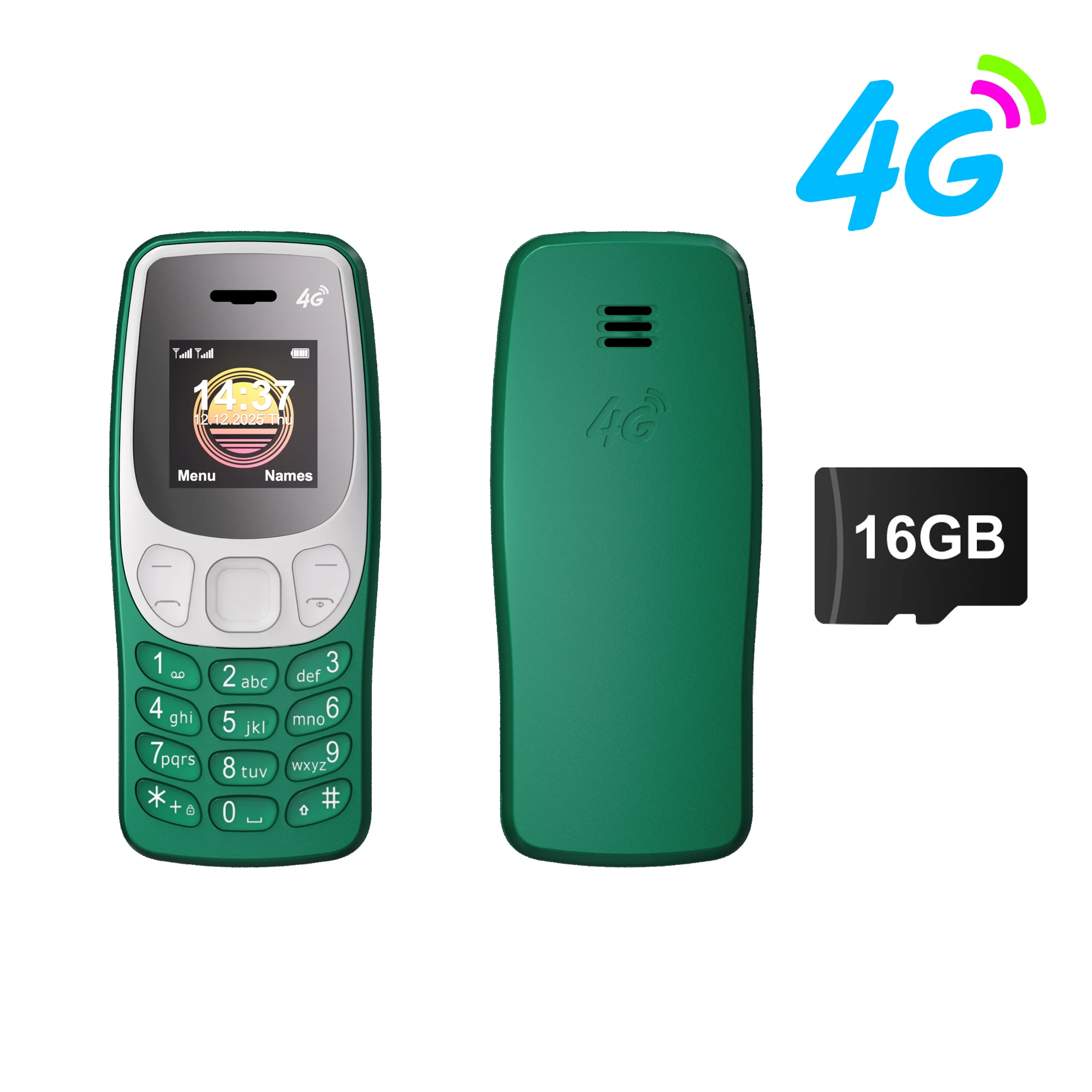 green N 16GB TF card