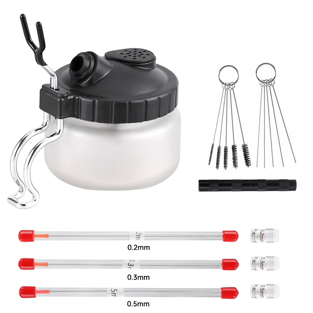 Airbrush Maintenance and Cleaning Kit with Holder and Protective Covers