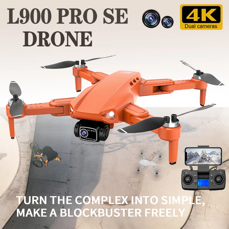 Квадрокоптер L900 Pro SE складной профессиональный, 4K HD, Wi-Fi, на радиоуправлении, 1,2 км