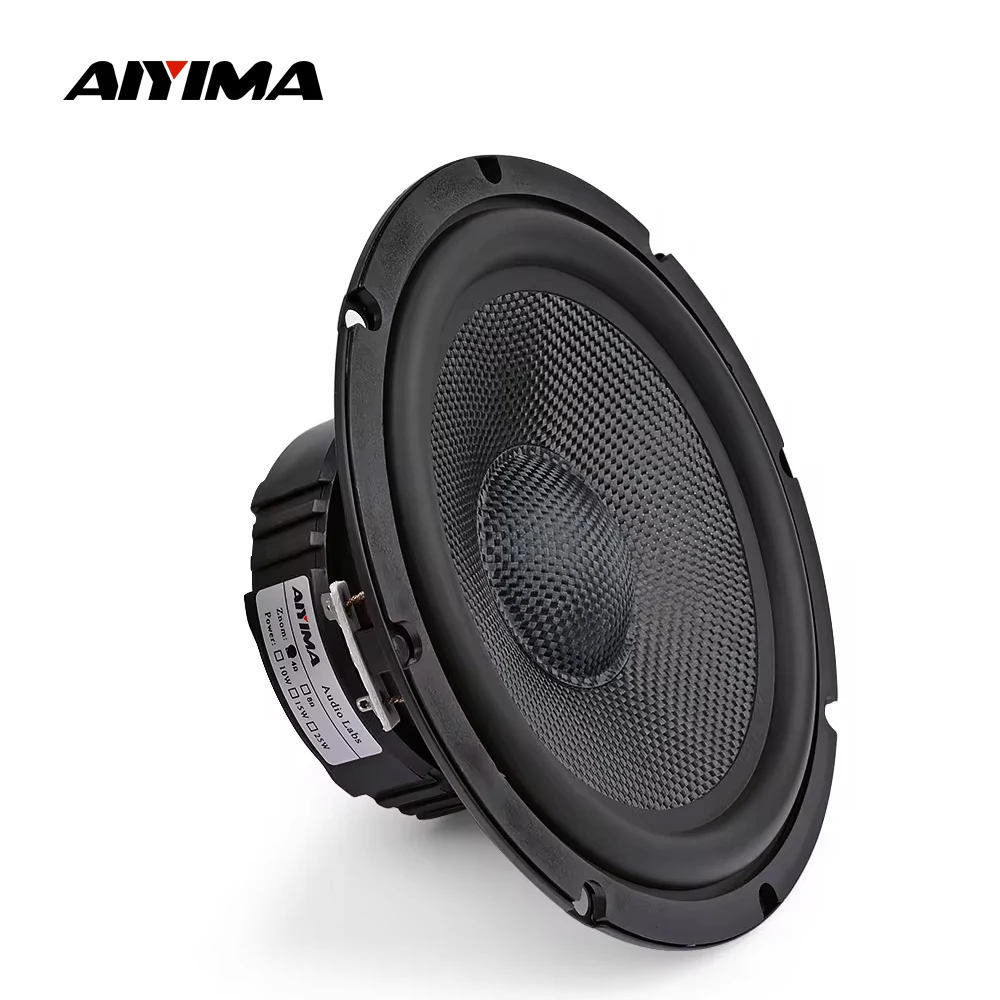 Audio Speakers AIYIMA 1Pcs Midrange Bass Sound Speaker 6.5 Inch 4 8 Ohm 40W Glass Fiber Woofer Audio Loudspeaker DIY Home Theater Bookshelf
