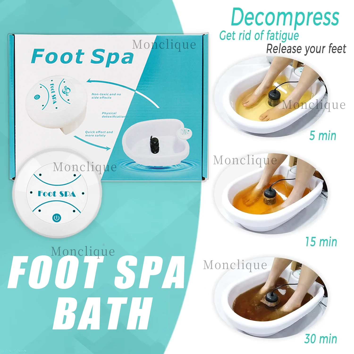 Ionic Detox Foot Spa Bath Machine for Health Therapy and Cleansing
