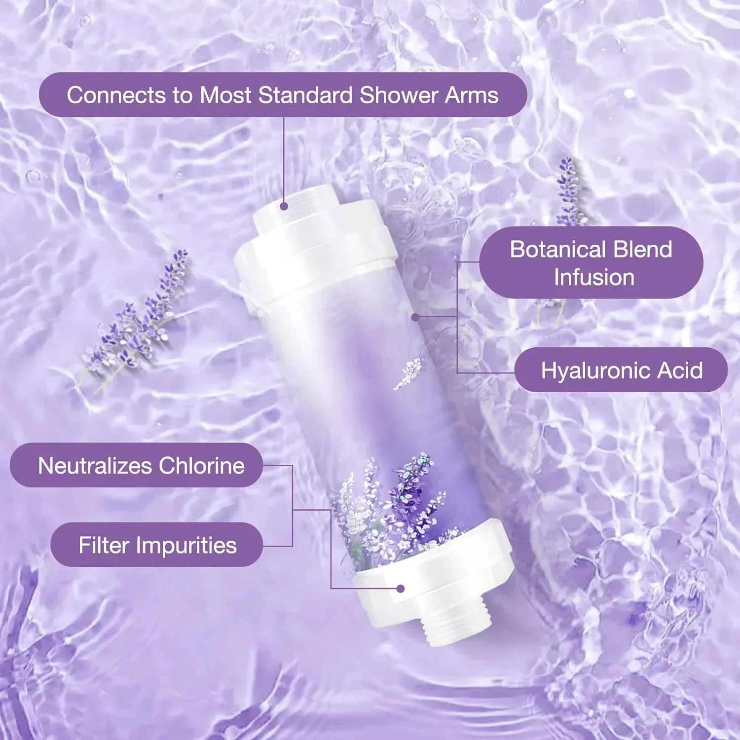 Filter For Shower Scented Shower Head Water Softener Improve Hair Skin Removal Shower Purifier Bathroom Accessories 3