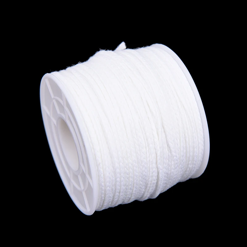 Description Picture 5 of item1Pcs White 61m X 2.5mm Spool Of Cotton Square Braid Candle Wicks Core For Candle Making