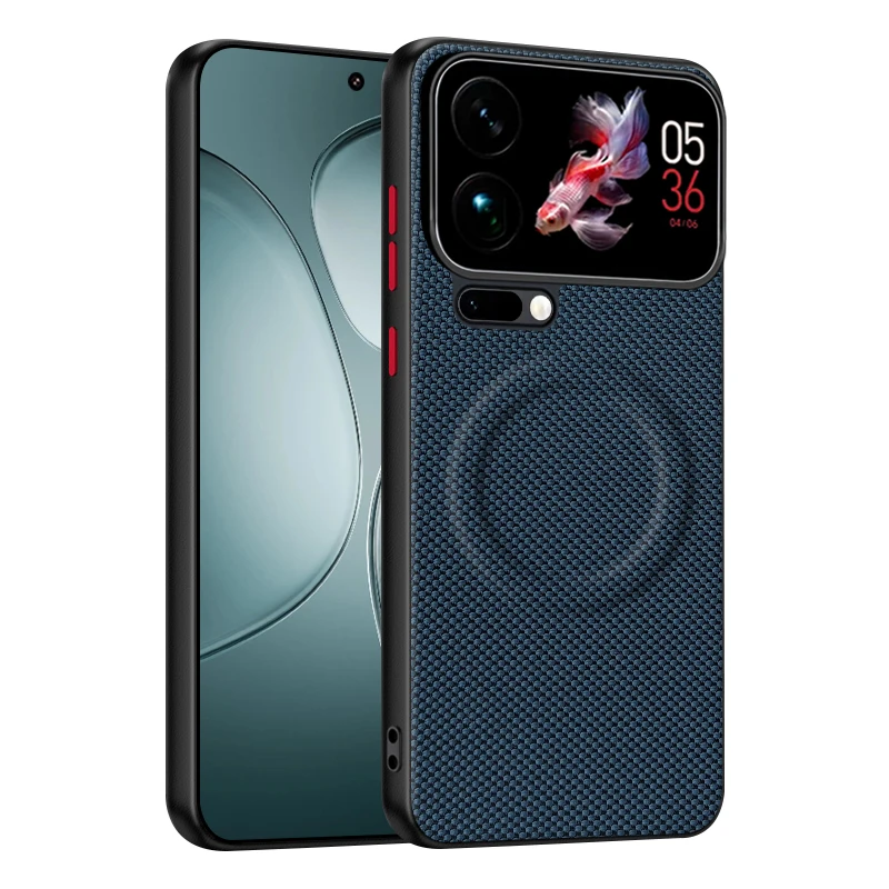 Luxury PU Leather Skin-Friendly Magnetic Back Cover