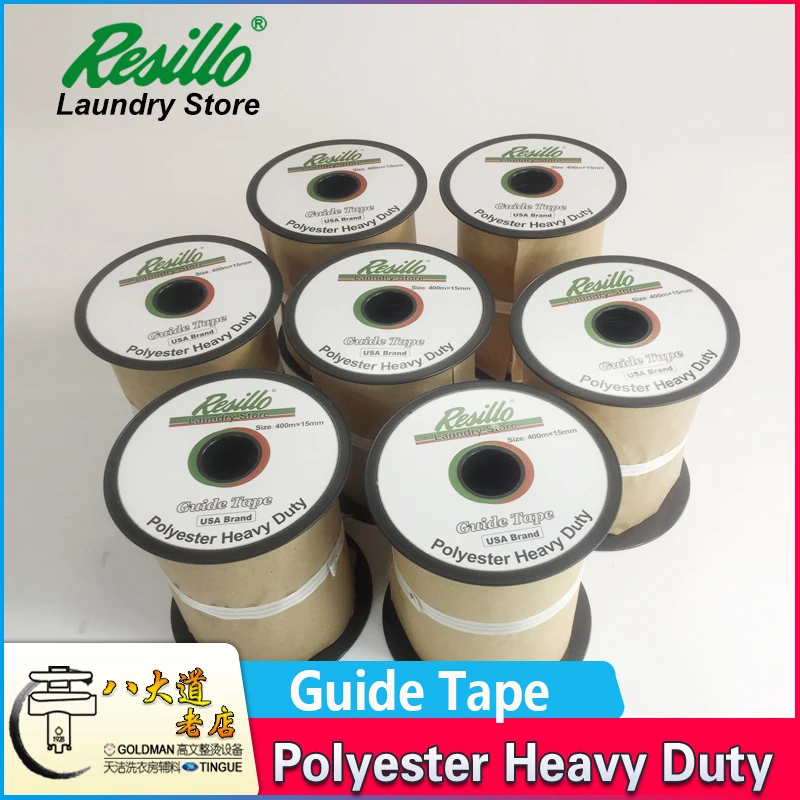 RESILLO Iron Guide Tape double black silk 1.3cm wideth 400m length for ironning machine