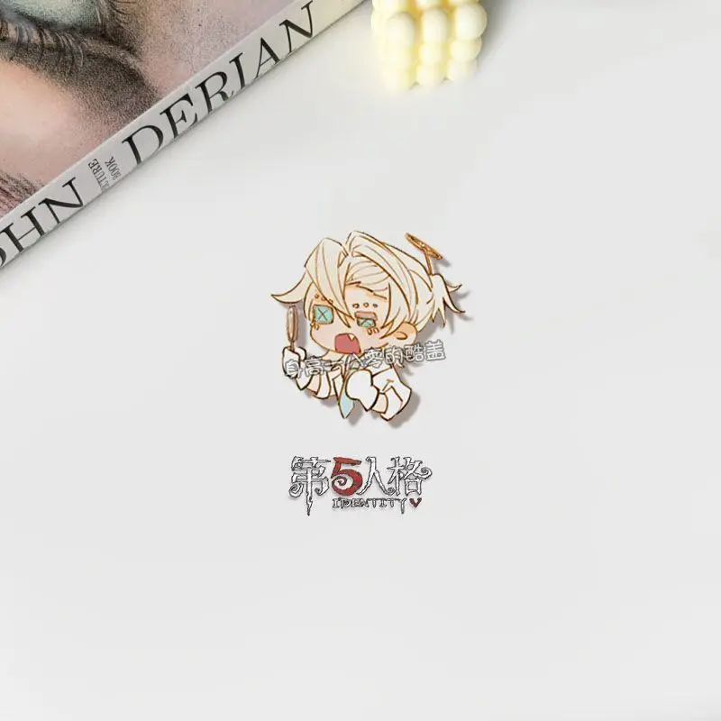 Anime Spiel Identität V Kawaii Cartoon Acryl Pins Gefangene Luca Cosplay Tasche Abzeichen Brosche Revers Rucksack Dekor Requisiten Fans Geschenk – Detail 7