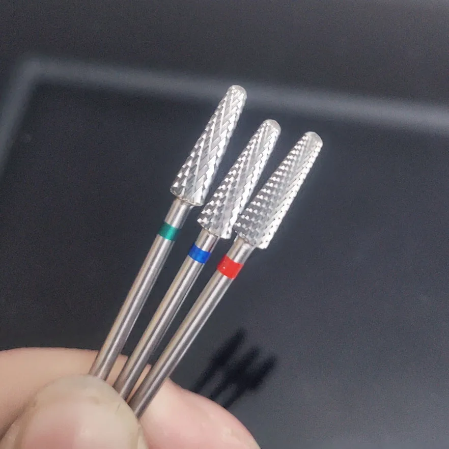 Carbide Nail Drill Bit Electric Manicure Drills Milling Cutter Burr Apparatus Nail Files Bits Pedicure Tools 1pcs