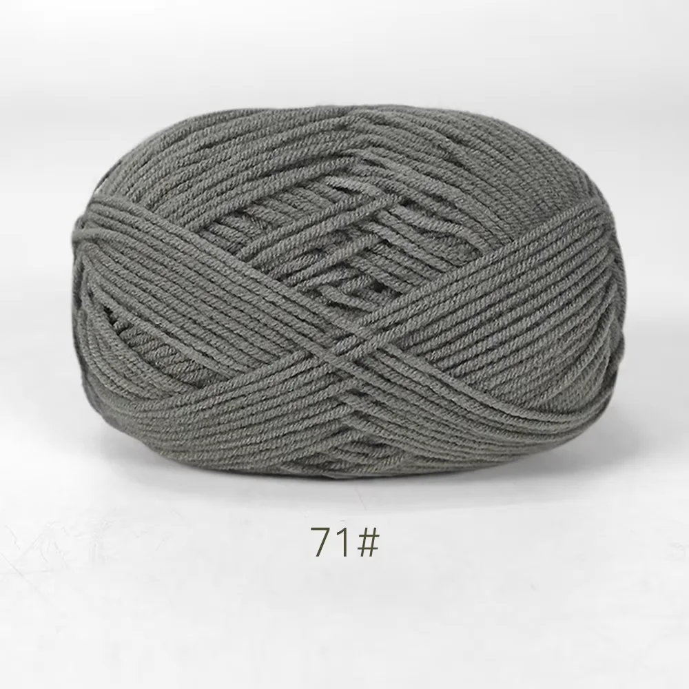 Luxurious Soft Milk Cotton Yarn Pack for Knitting and Crochet Projects - 5PCS, Total 250g