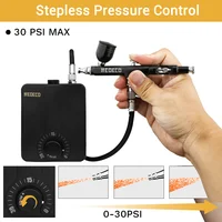 Neoeco 30PSI Airbrush Kit, Dual-Action Multi-Function Portable Airbrush Set  Noise-reducing Compressor for Painting Cake Model 2