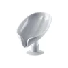 otus leaf Shape Soap Box Bathroom Accessories Tray Creative Sucker Water-free Storage Box 6