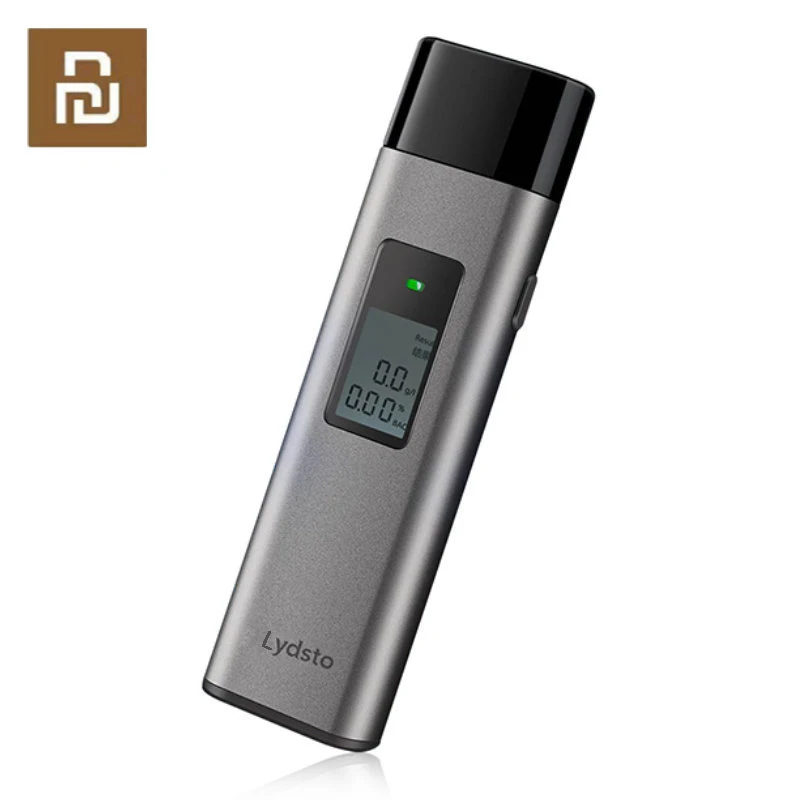 

Lydsto Alcohol Tester T1 Rechargeable Professional Digital Breathalyzer LED Display Portable Mini Meter Blowing Tester Detector