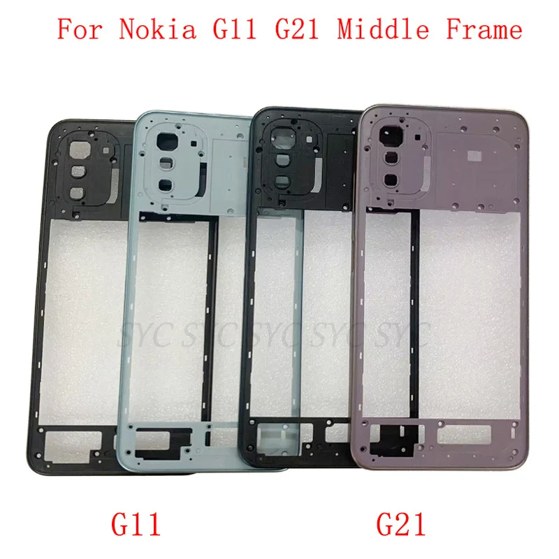 Middle Frame Center Chassis Phone Housing For Nokia G11 G21 Frame Cover Repair Parts