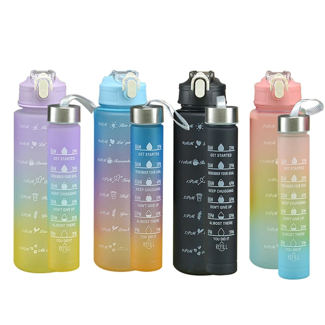 2L Water Bottle Motivational Sport Water Bottles Leakproof Drinking Bottles  Outdoor Sports Travel Kettle Drinking Water Bottle - AliExpress