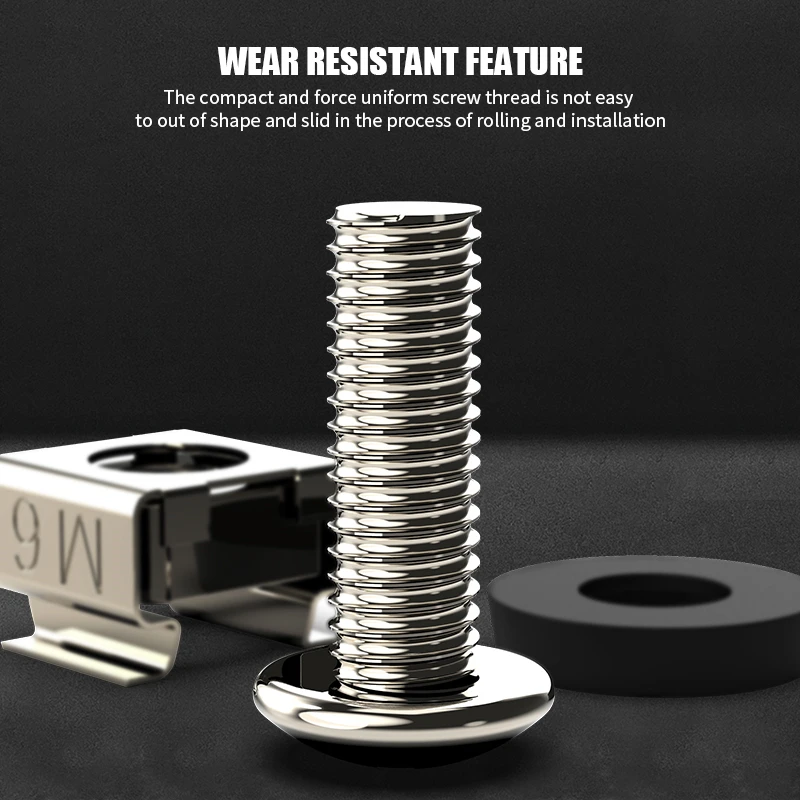 Kit 50 Viti, Dadi E Rondelle Per Installazioni Su Armadi Rack 19 Colore Acciaio - Foto 9