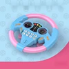 Children Simulation Steering Wheel Toy 360° rotation driving early education machine simulator with Light Sound toys for kids 6