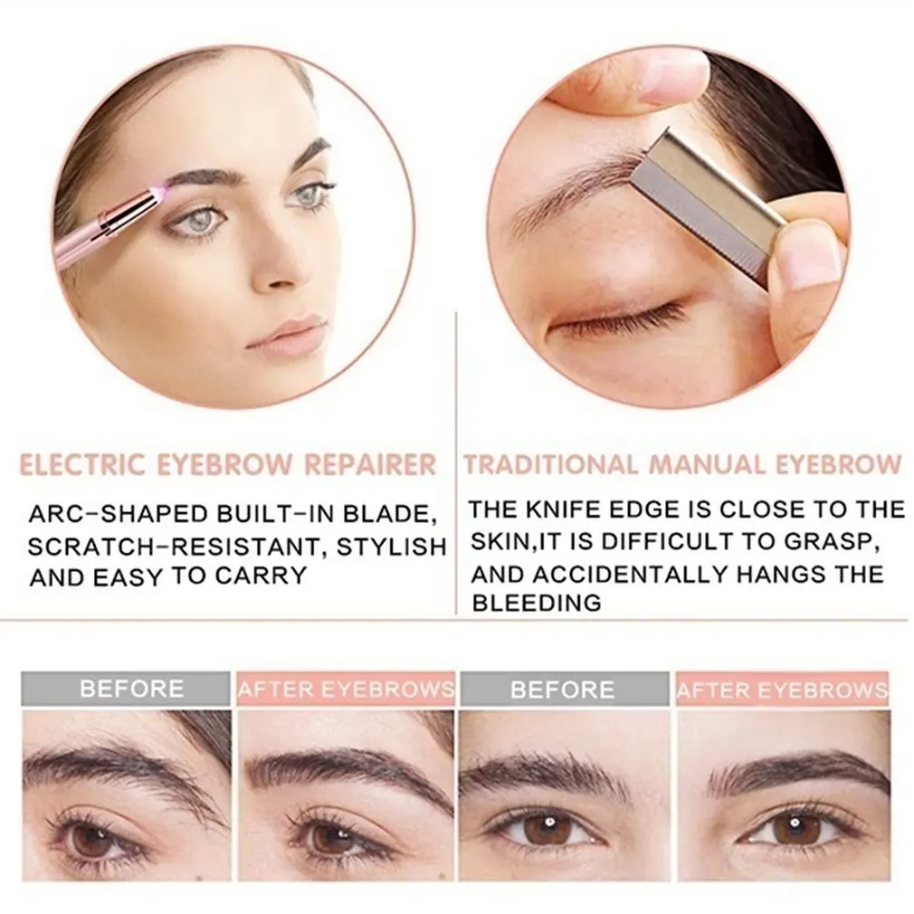 Pro Lipstick Shape Electric Eyebrow Trimmer Painless Eye Brow Epilator Shaver Razor Portable Facial Hair Remover Women Depilator eyebrow trimmer set,eyebrow trimmer,eyebrow razor set,electric epilator,hair shaver,eyebrow razor,facial hair remover,hair remover,eyebrow trimmer blade,face shaver