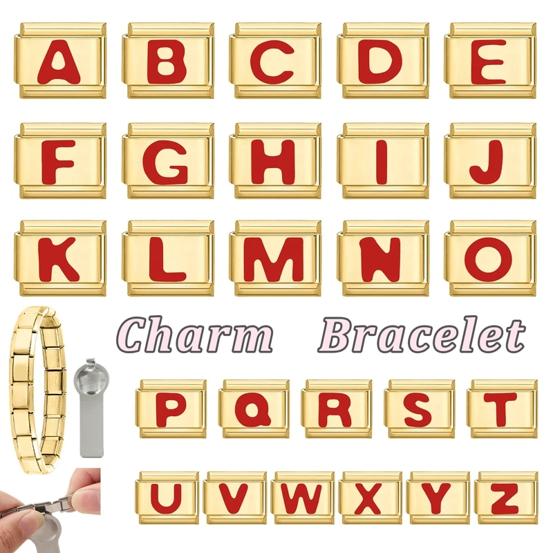 Italian Charm Stainless Steel Bracelet Fits 26 size Fashion Jewelry