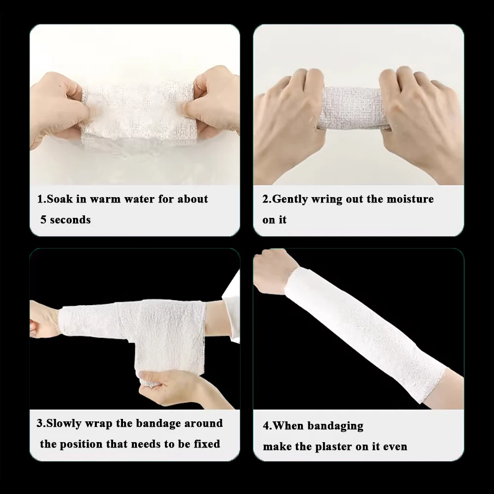 Veterinary Surgical Instruments Pet Bone Splint Wound Fixation Bandage Gypsum Gauze Fracture Care 7cm -15cm 1 Roll