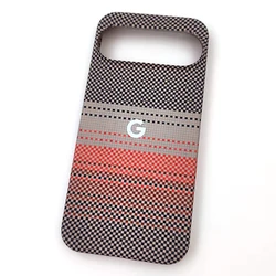 Luxury Ultra - Thin Matte Carbon Fiber Pattern Shockproof Case with MagSafe Compatibility - Pixel 9 Pro XL (Grey)