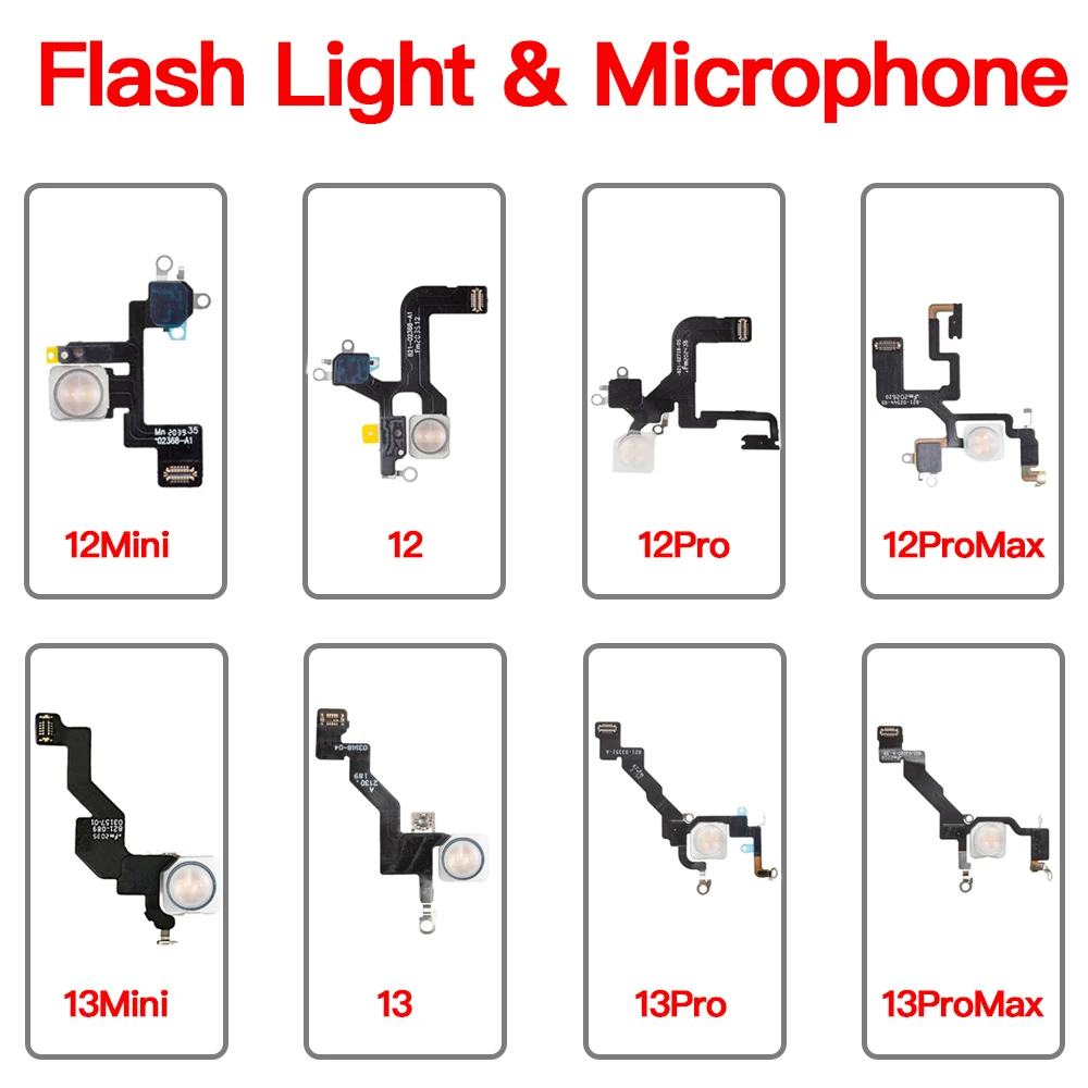 Luce Flash Con Sostituzione Del Cavo Flessibile Del Microfono Per Iphone 12 13 Mini Pro Max Led Light