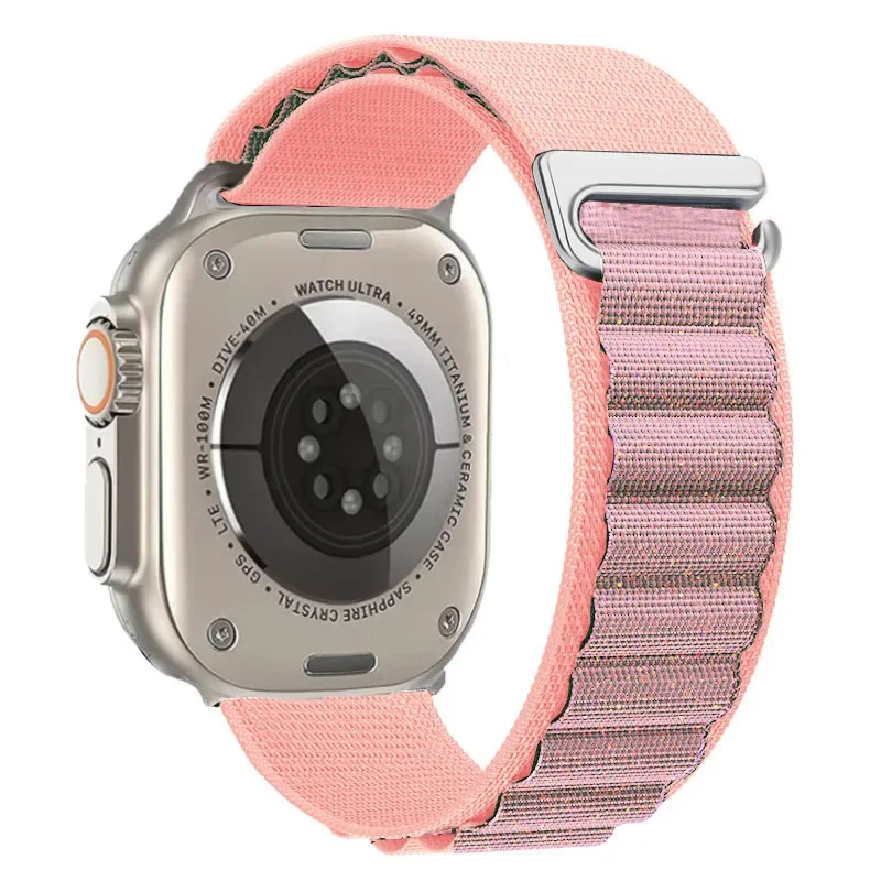 Premium Alpine Loop Nylon Sports Strap for Apple Watch - Versatile and Durable Bracelet Belt