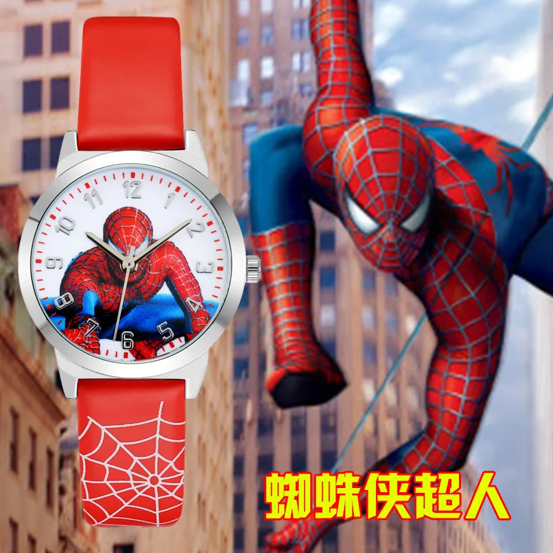 

Hot Marvel Series Spider Man Children's Cartoon Cute Watch Male Primary School Waterproof Children's Digital Quartz Watch
