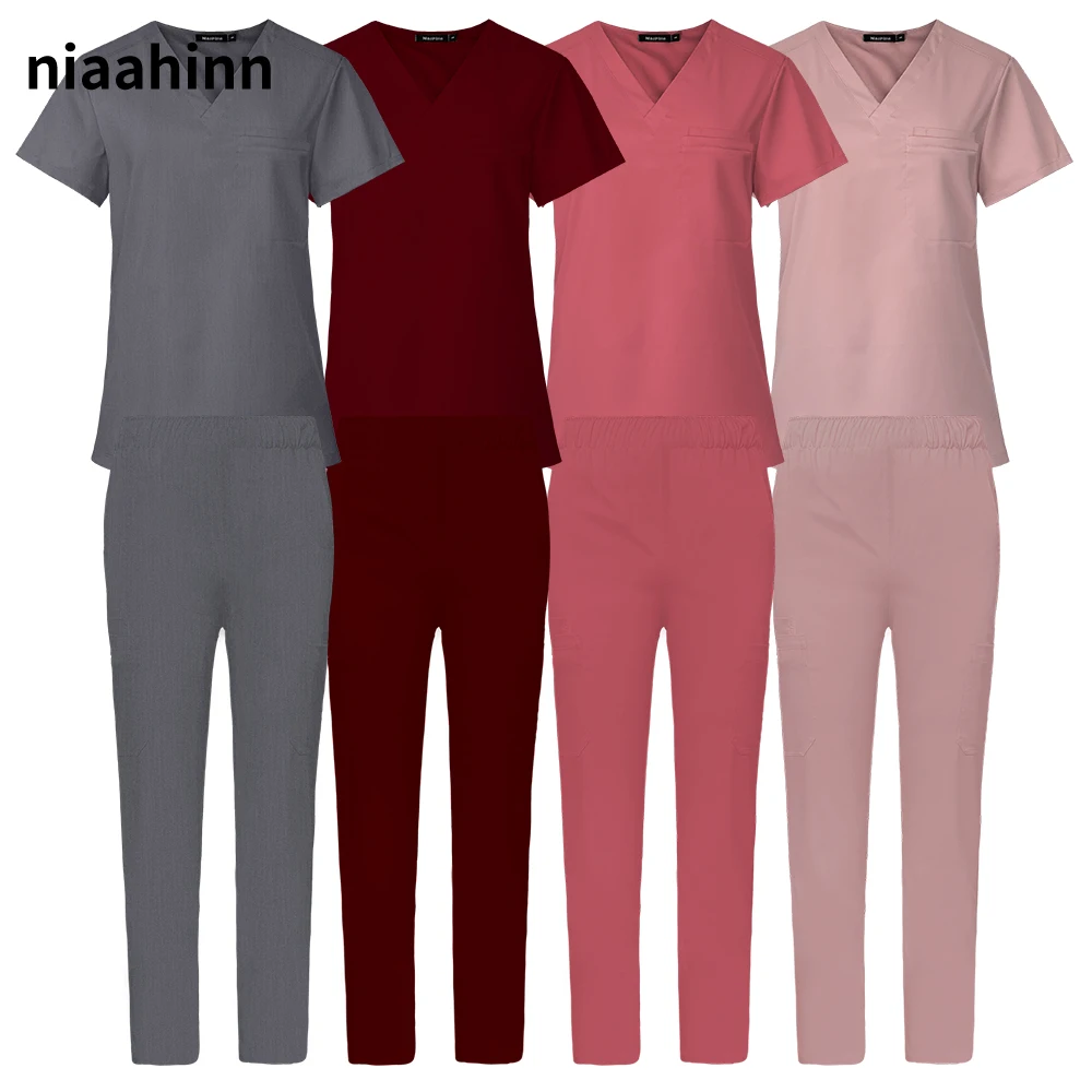 Unisex Pet Grooming Doctor Work Clothes High Quality Scrubs Uniforms Health Care Medical Accessories Hospital Nursing Workwear s 3xl scrubs uniforms sets medical uniforms high quality stretch fabric dental clinic uniform non sticky hair pet store workwear