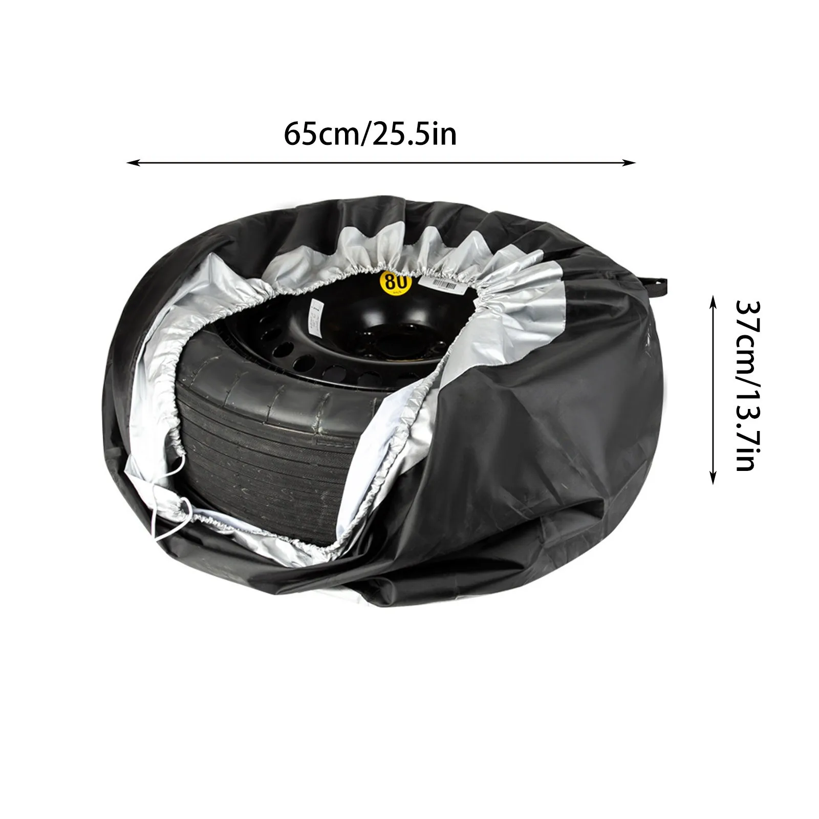 Seasonal Tire Totes, Spare Tire Cover, Portable Wheel Bags, Winter Cover, Handle for Easy Transportation, Universal Fit, Ma
