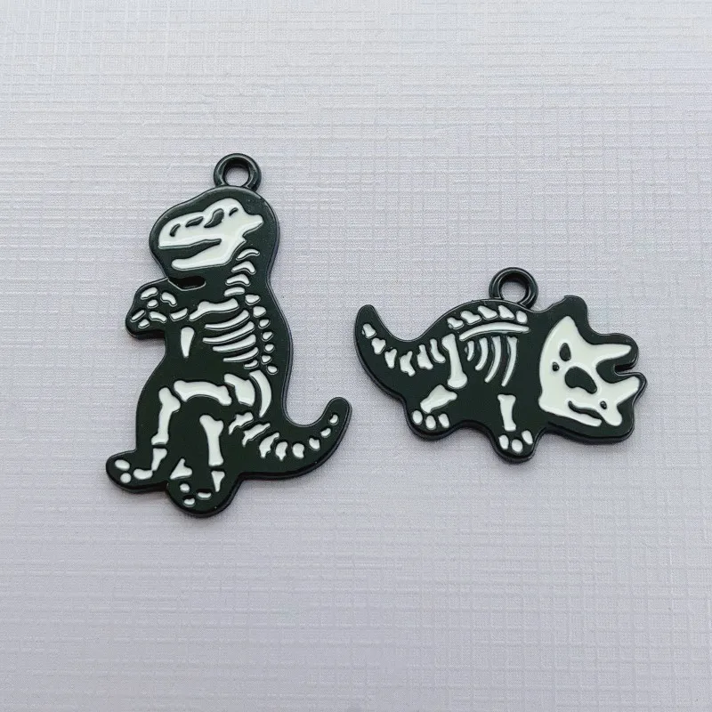 

10pcs Alloy Charms Cartoon Dinosaur Pendant Jewelry Hair Accessories Pendant DIY Designer Charm Handmade Accessories
