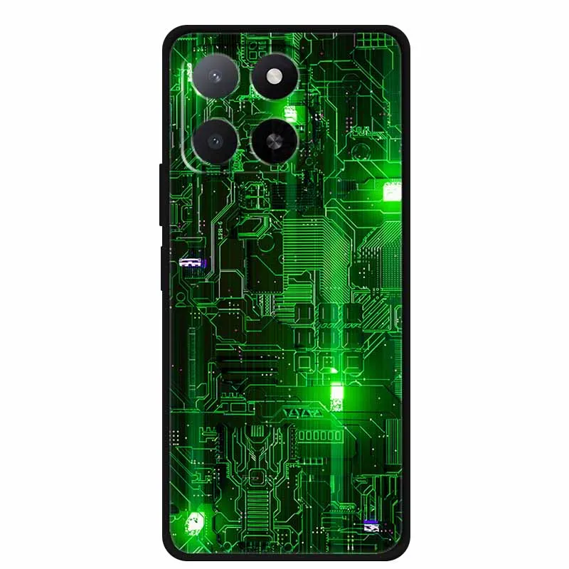 Sleek Black Silicone TPU Soft Phone Case