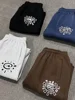 HOUZHOU Vintage Graphic Fleece Sweatpants Women Casual Classic Gray Black Wide Leg Warm Trouser Thick Jogger Hip Hop Winter 2024 6