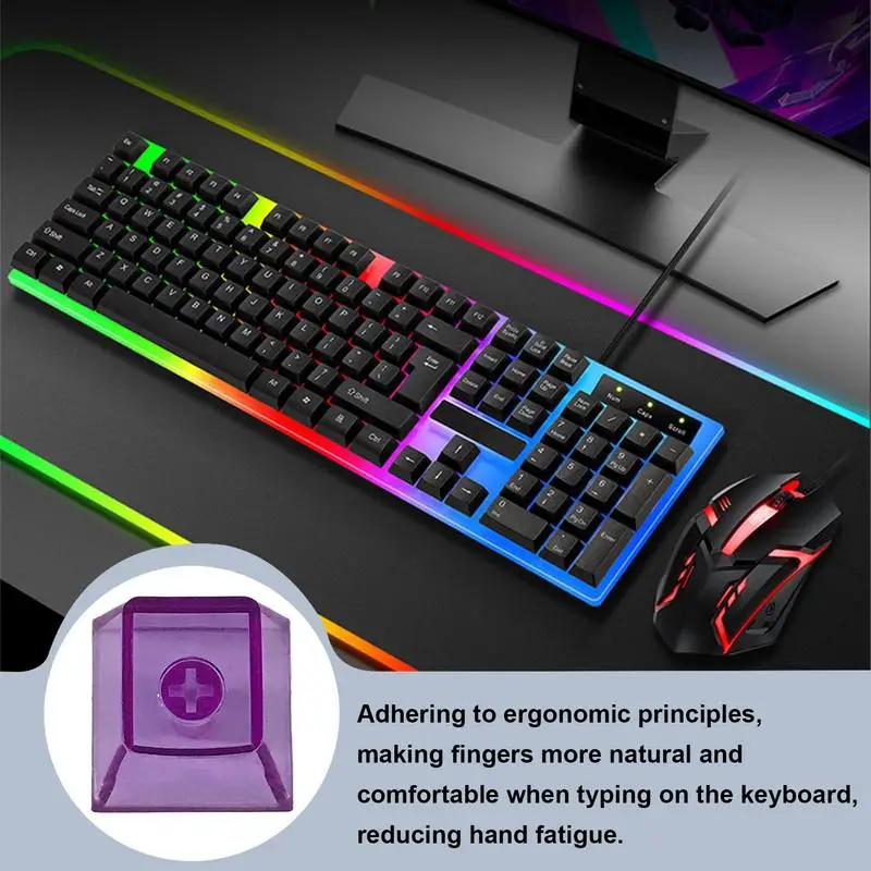 Transparent Durable PC Material Keyboard Keycaps - Waterproof & Clear Design