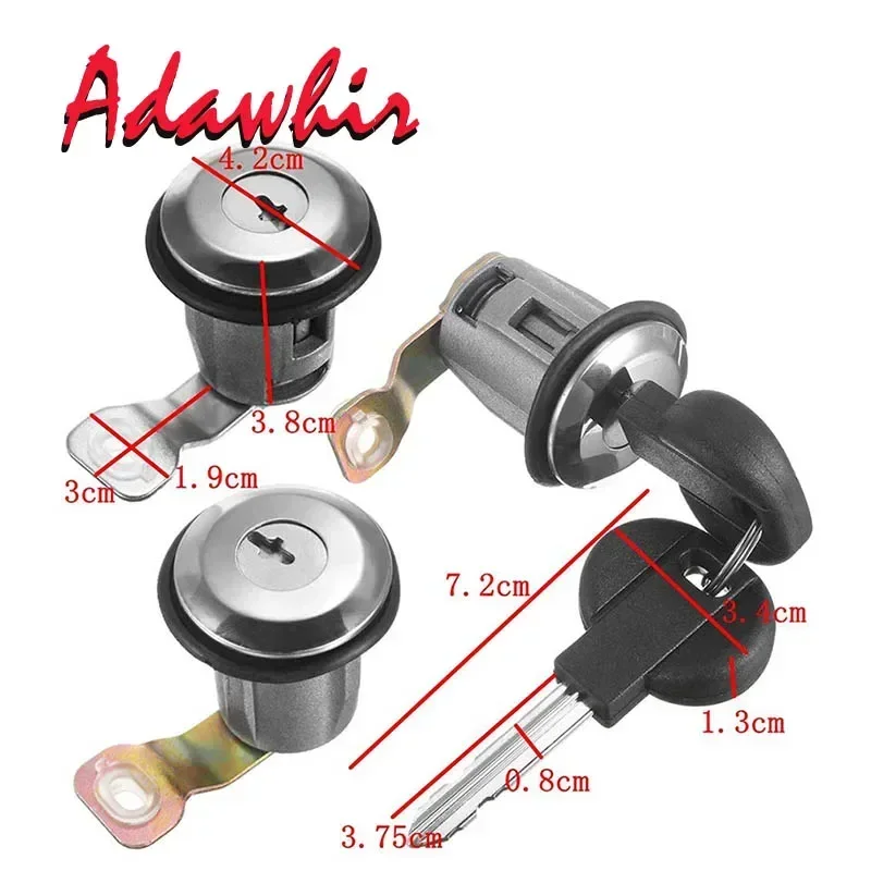 Lot De 4 Barillets De Serrure 9170G3 Pour Citroën Berlingo / Peugeot Partner - Neuf