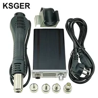 KSGER DIY Hot Air Gun Rework Station Solder Hot Air Fun Dryer Electronic OLED Nozzle Stand DIY Welding Tool Heating Element 700W 1