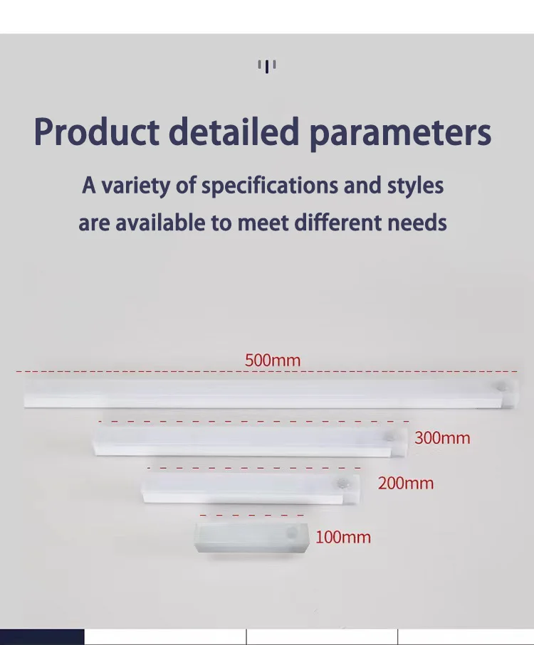 PIR Motion Sensor LED Cabinet Light 10CM/20CM/30CM/50CM USB Rechargeable 3000K/6000K LED Under Magnetic Night Led Night Sensor