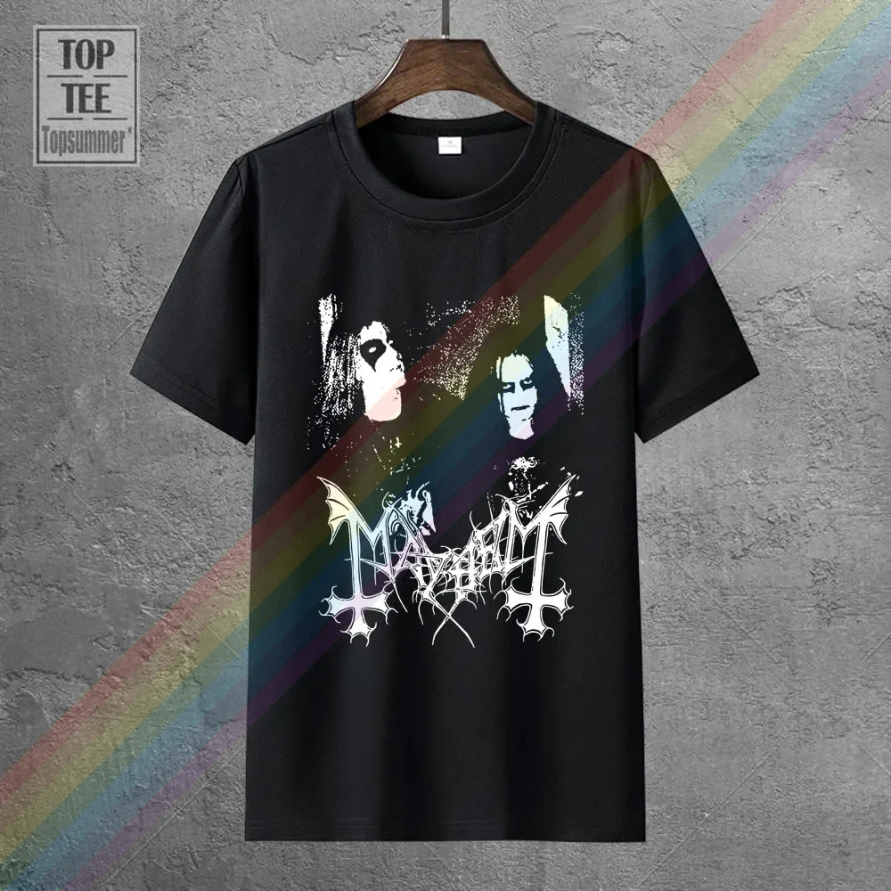 

Mayhem T Shirt Dead Morbid Norwegian Black Metal Euronymous Hellhammer Watain Sleeve T Shirt Summer Men Tee Tops Clothing