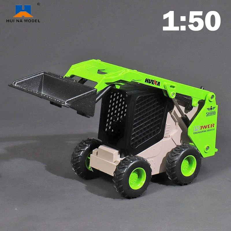 HUINA 1:50 Diecast Dump Truck Model Excavator Wheel Loader Metal Model Construction Vehicle Toys for Boys Gift Collection