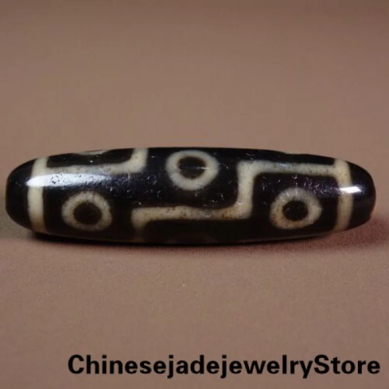 

Nepalese Ancient Tibetan DZI Beads Old Agate 9 Eye Totem Amulet Pendant GZI #883