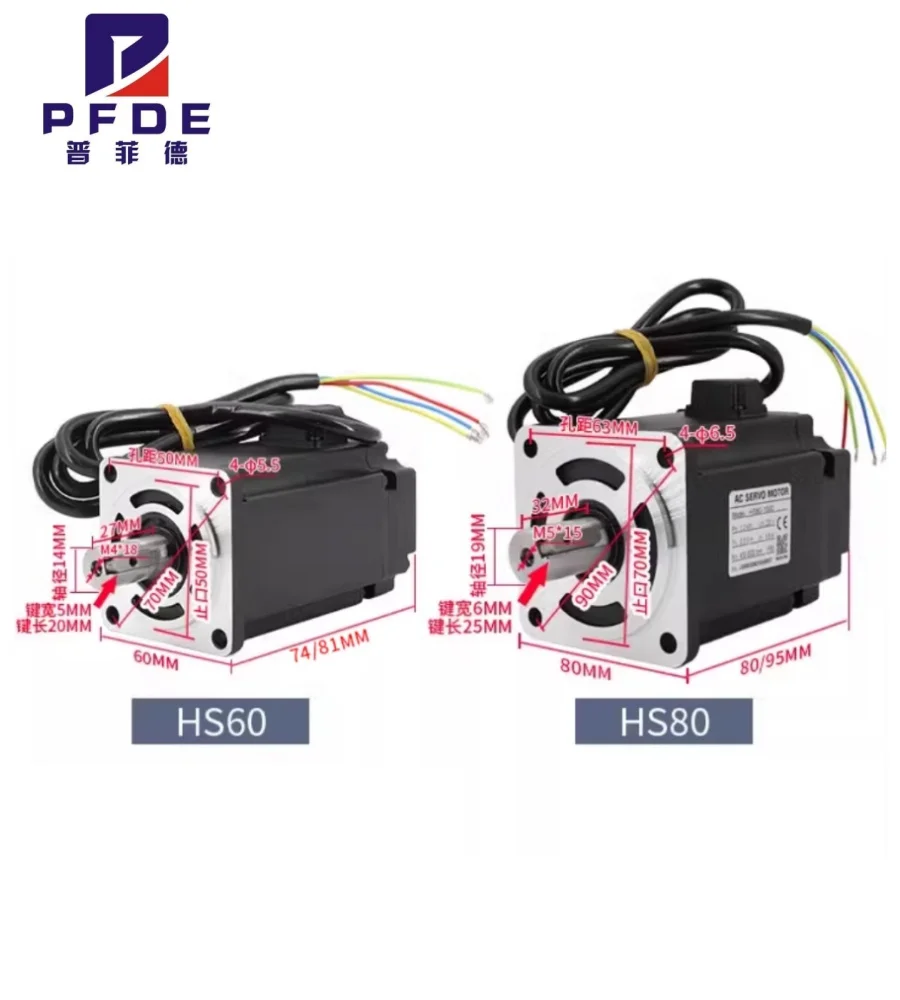 Moteur servo 60ST 600W 1.91Nm HS60-600 + contrôleur HS-5, 450-3000 tr/min