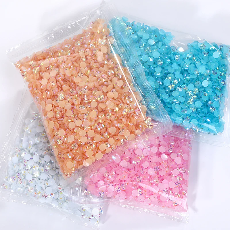 1200pcs Mix Small Resin Rhinestones Diamante Kit Embellishments For Crafts  Nail Art Charms Gems Flatback Clear Crystals Ab 2-6mm