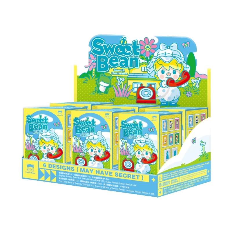 Sweet Bean Growth Illustration ノーマル6種セット Pop Mart Sweet Bean Growth Illustration Series Blind Box