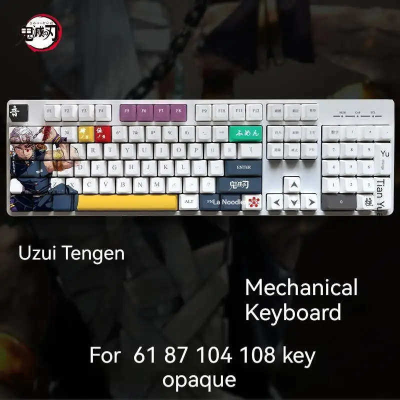 

Keycap Xda Profile Demon Slayer Tanjirou Anime Pbt Keycaps English 108 Keys Diy Dye-Sub Custom Keycap For Mechanical Keyboard