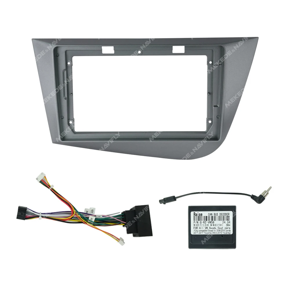 ¼ Leon 2005-2012  9 ġ ̽  2 Din Car Radio GPS ׷  Ʈ   Fascia ׷ г  ŰƮ