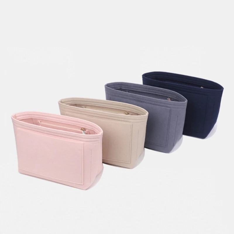 

Felt Insert Bag For Handbag Support Liner Bags Felt Makeup Organizer Inside Bag Pouch Travel Inner Purse Portable Cosmetic Bags