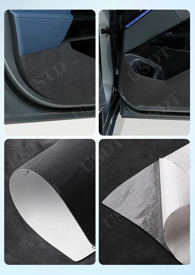 2개입 자동차 문 킥 방지 보호 패드 패널 BMW X3 G45 2025 2026용 스웨이드 가죽 스티커 문 오염 방지 트림