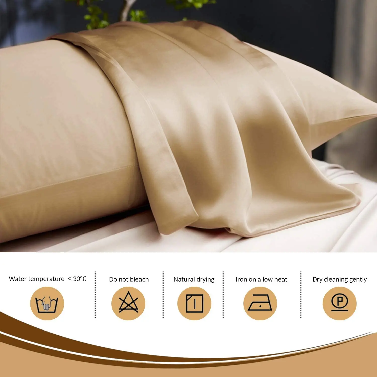 1/2 pcs Copper Pillowcase for Better Sleeping Anti-Aging Pillow Cover Wrinkles Reduction Hair Smoothing 4